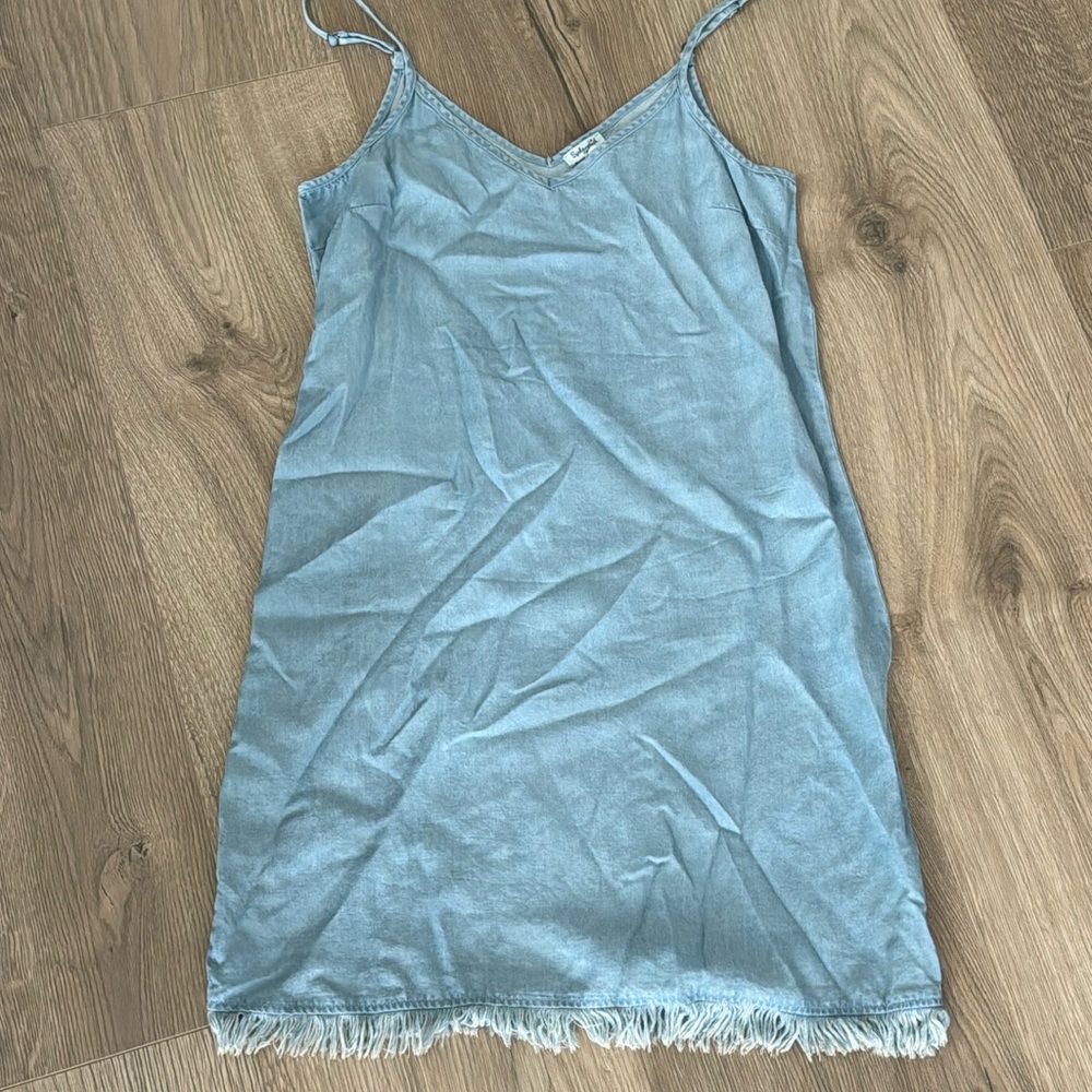 Splendid spaghetti strap denim dress
